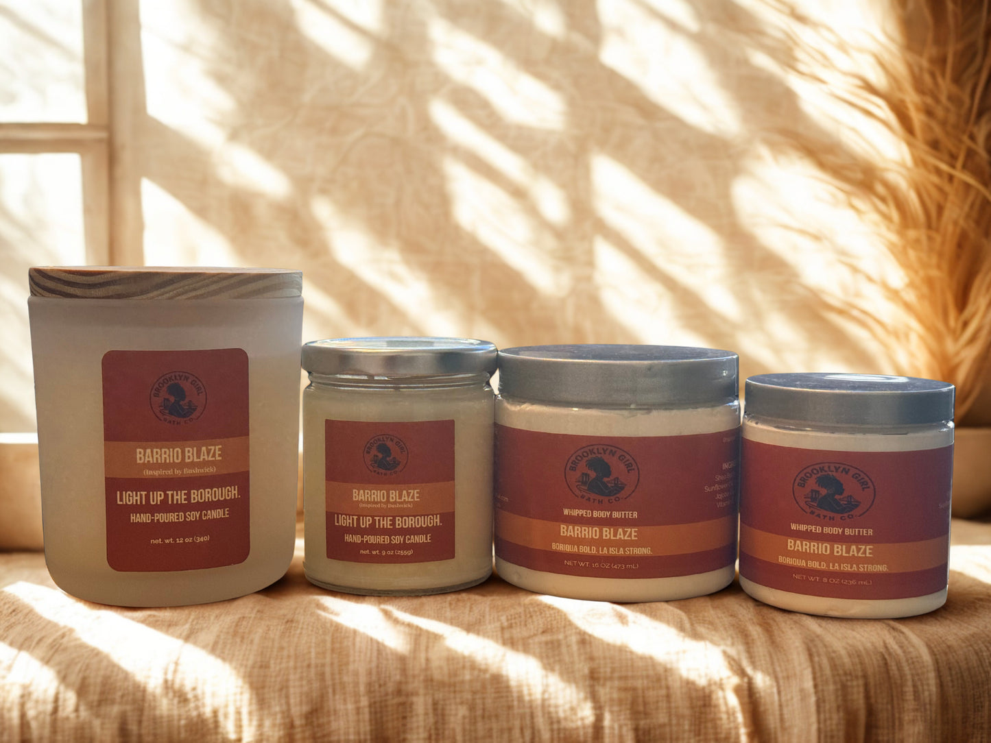 π₯ Barrio Blaze β Bushwick Candle + Butter Set | Brooklyn Girl Bath Co.