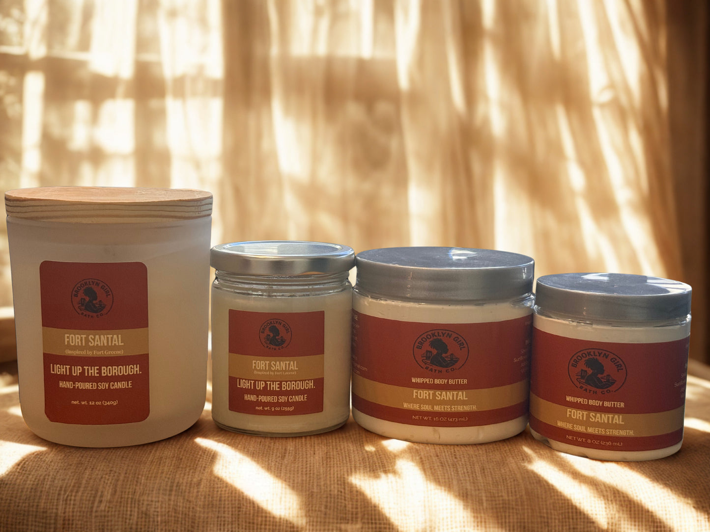 🧡 Fort Santal – Fort Greene
Candle + Butter Set | Brooklyn Girl Bath Co.