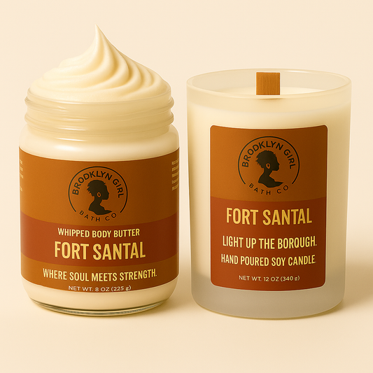 🧡 Fort Santal – Fort Greene 
 Candle + Butter Set | Brooklyn Girl Bath Co.