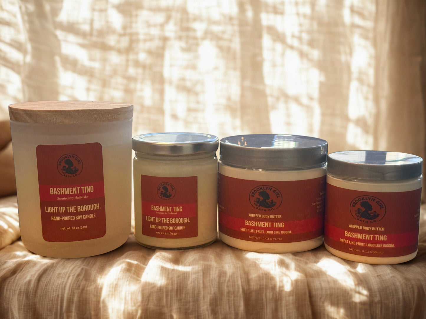 🌴 Bashment Ting – Flatbush Candle + Butter Set | Brooklyn Girl Bath Co.