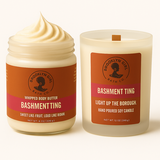 🌴 Bashment Ting – Flatbush Candle + Butter Set | Brooklyn Girl Bath Co.