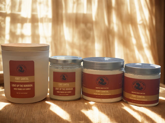 🧡 Fort Santal – Fort Greene 
 Candle + Butter Set | Brooklyn Girl Bath Co.