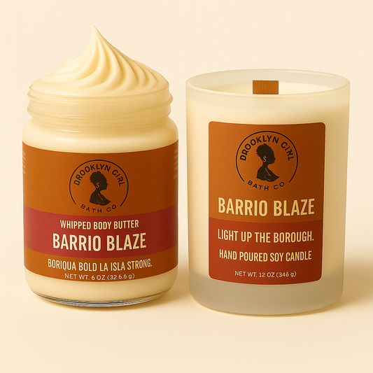 🔥 Barrio Blaze – Bushwick Candle + Butter Set | Brooklyn Girl Bath Co.